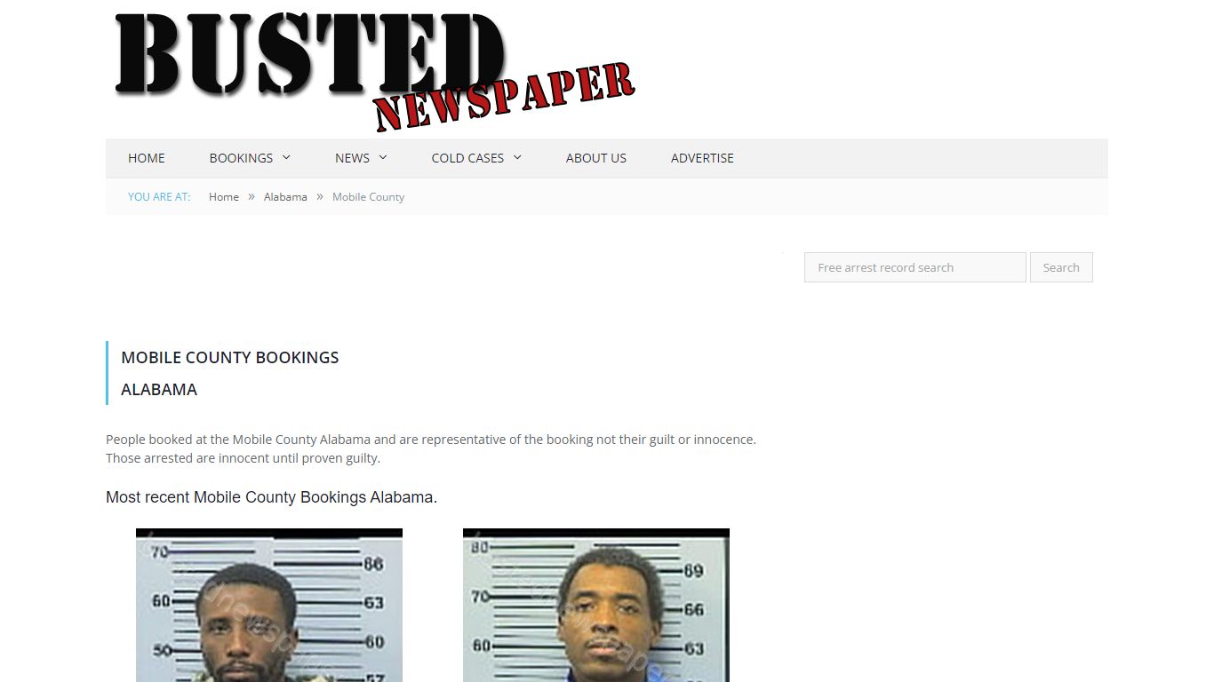 Mobile County, AL Mugshots - BUSTEDNEWSPAPER.COM
